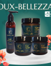 Skincare Bundle named Dux Bellezza containing Cucumber daily cleanser, Face Scrub, Moisturizer and Nightwear Cream