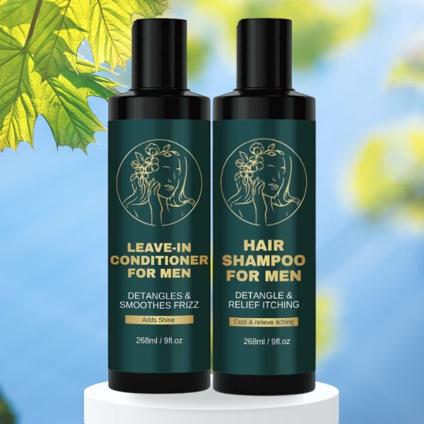 Shampoo & Leave in Conditioner for Men Bundle